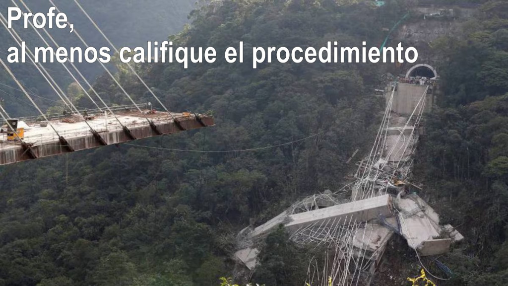 Califique el procedimiento