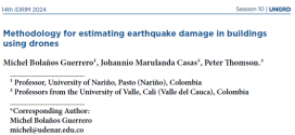 Methodology for estimating earthquake damage in buildings using drones
